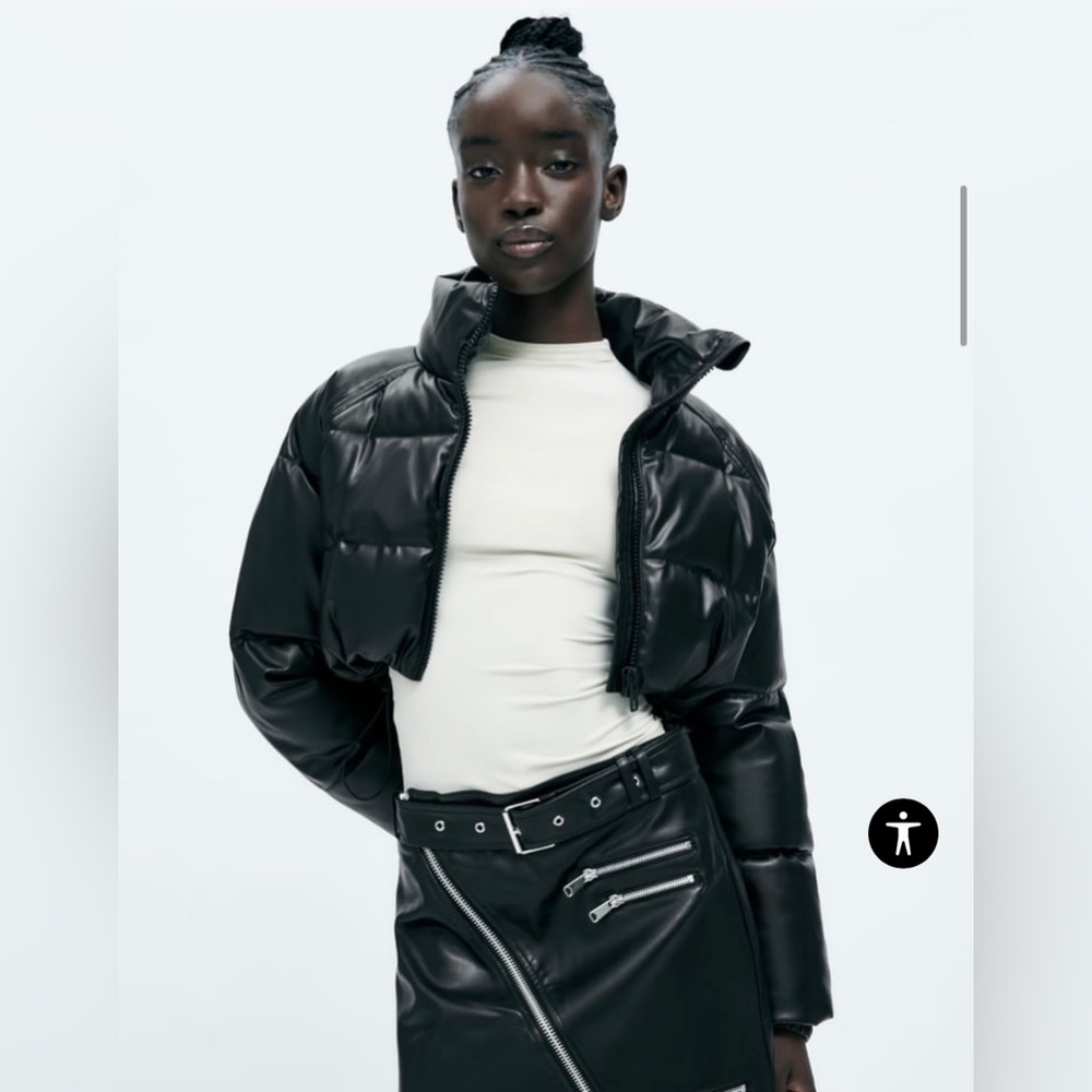 Zara CROPPED PUFFER JACKET